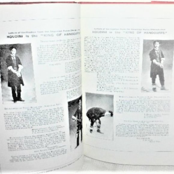 MC2 1976 1st Ed. HOUDINI A PICTORIAL Milbourne Christopher Magic Trick Book - Picture 8 of 9